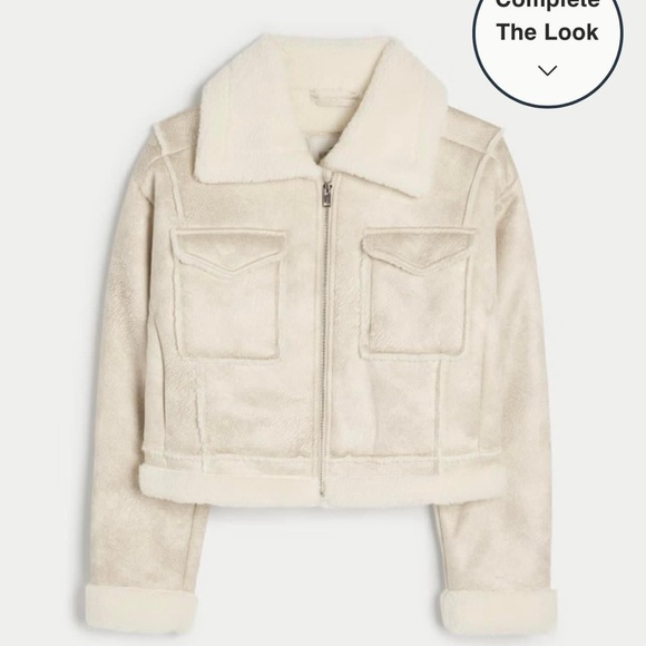 Hollister Shearling Biker Jacket - Picture 3 of 8